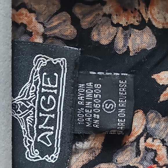 Angie Black and Tan Floral Dress Mini Size Small - Picture 2 of 8